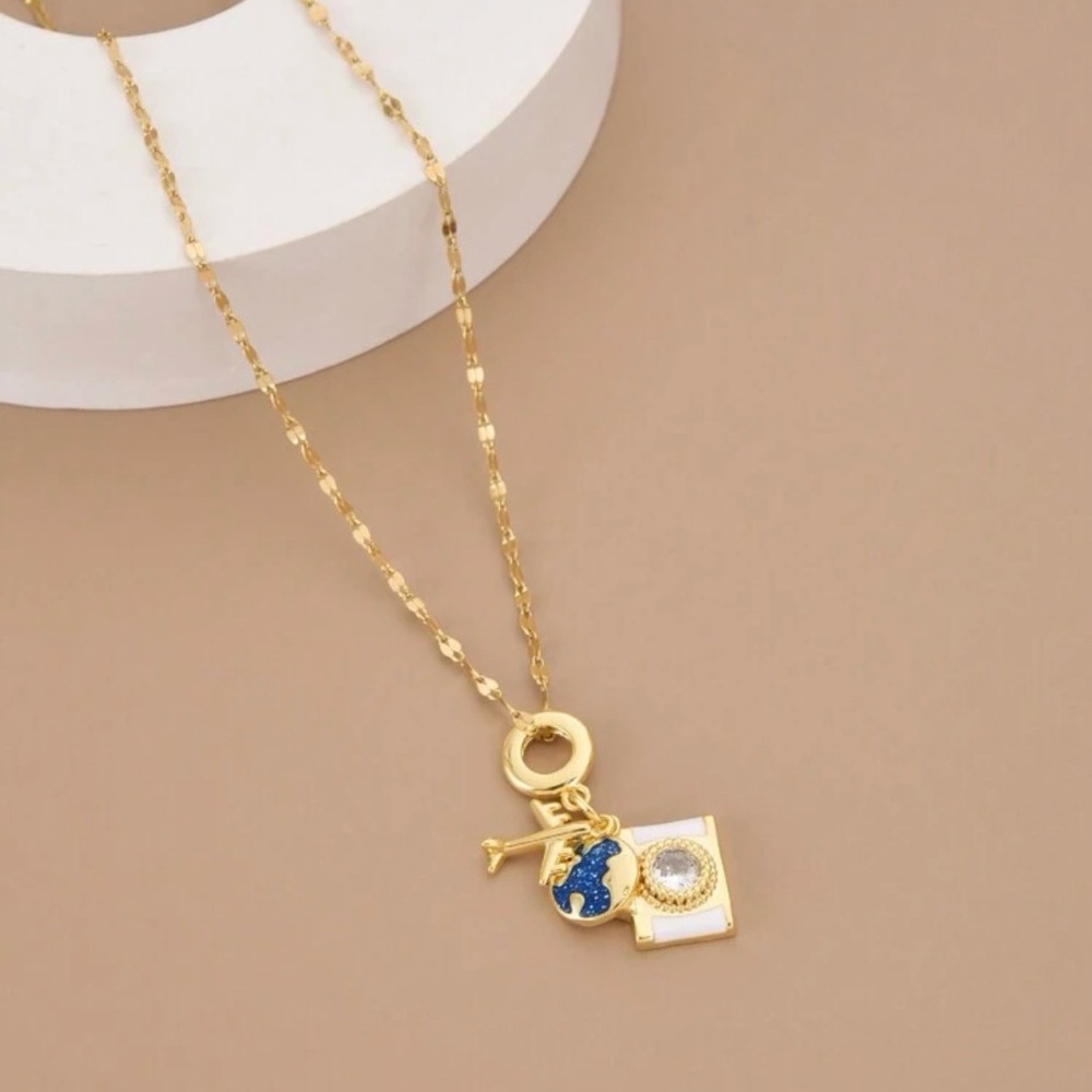 Elegant Gold Charm Necklace